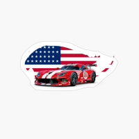 Viper Racecar USA Print