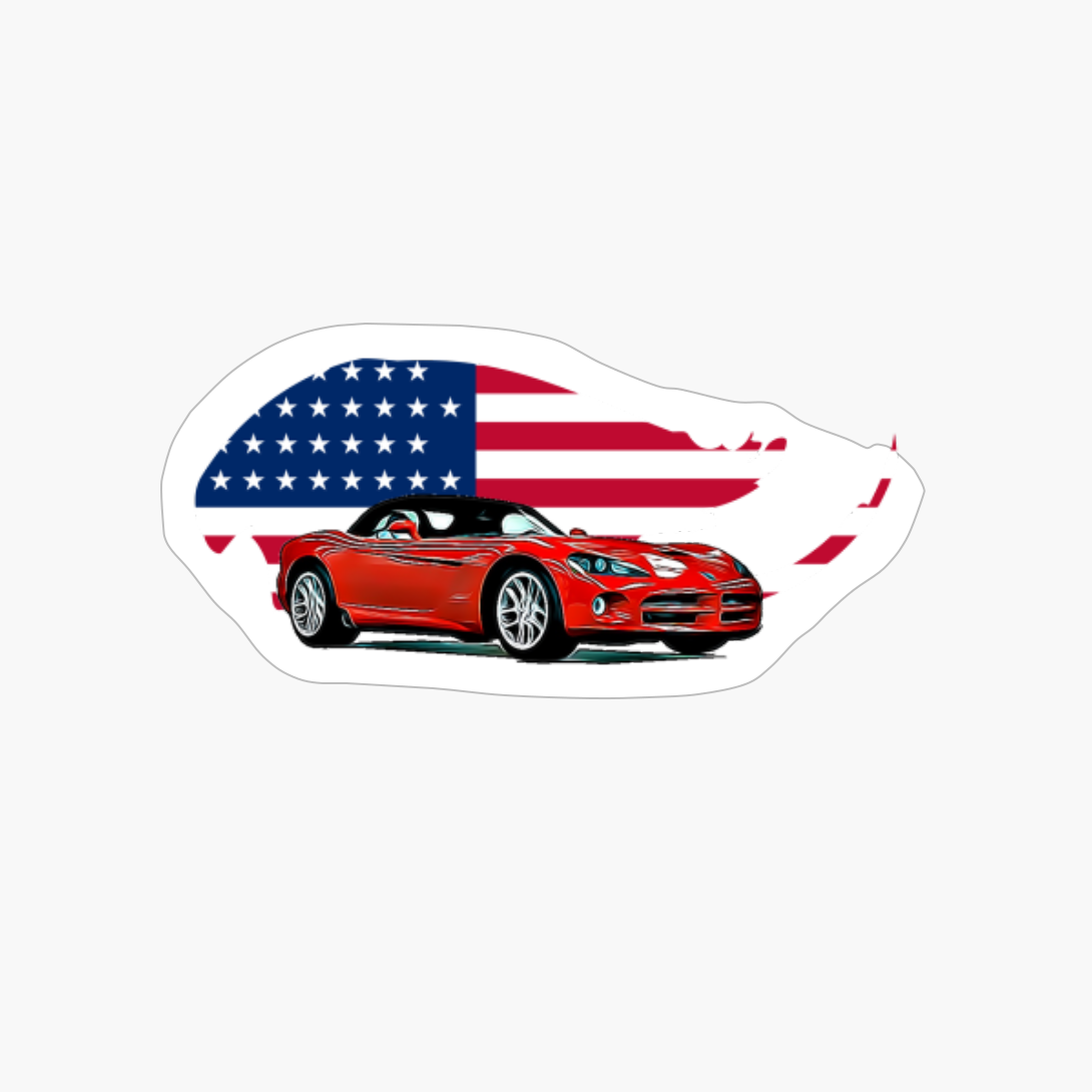 Viper Convertible USA Print
