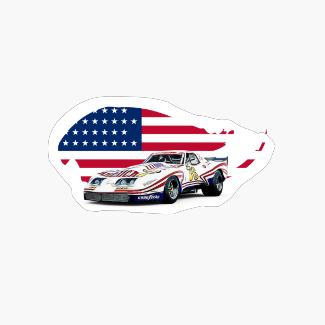 Vintage Race C3 USA Print