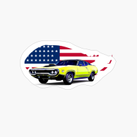 Plymouth GTX USA Print