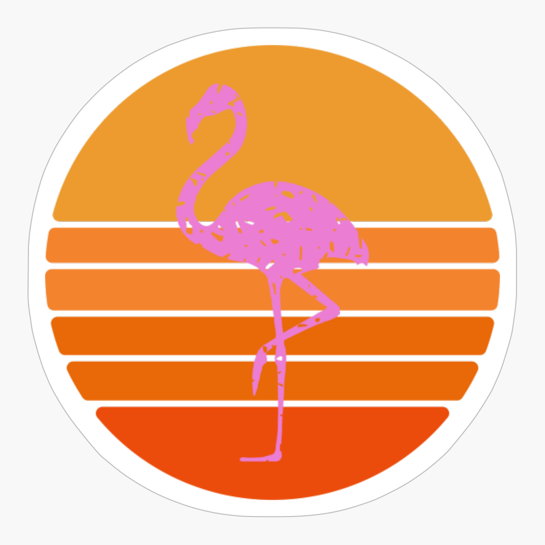 Sunset Flamingo Style