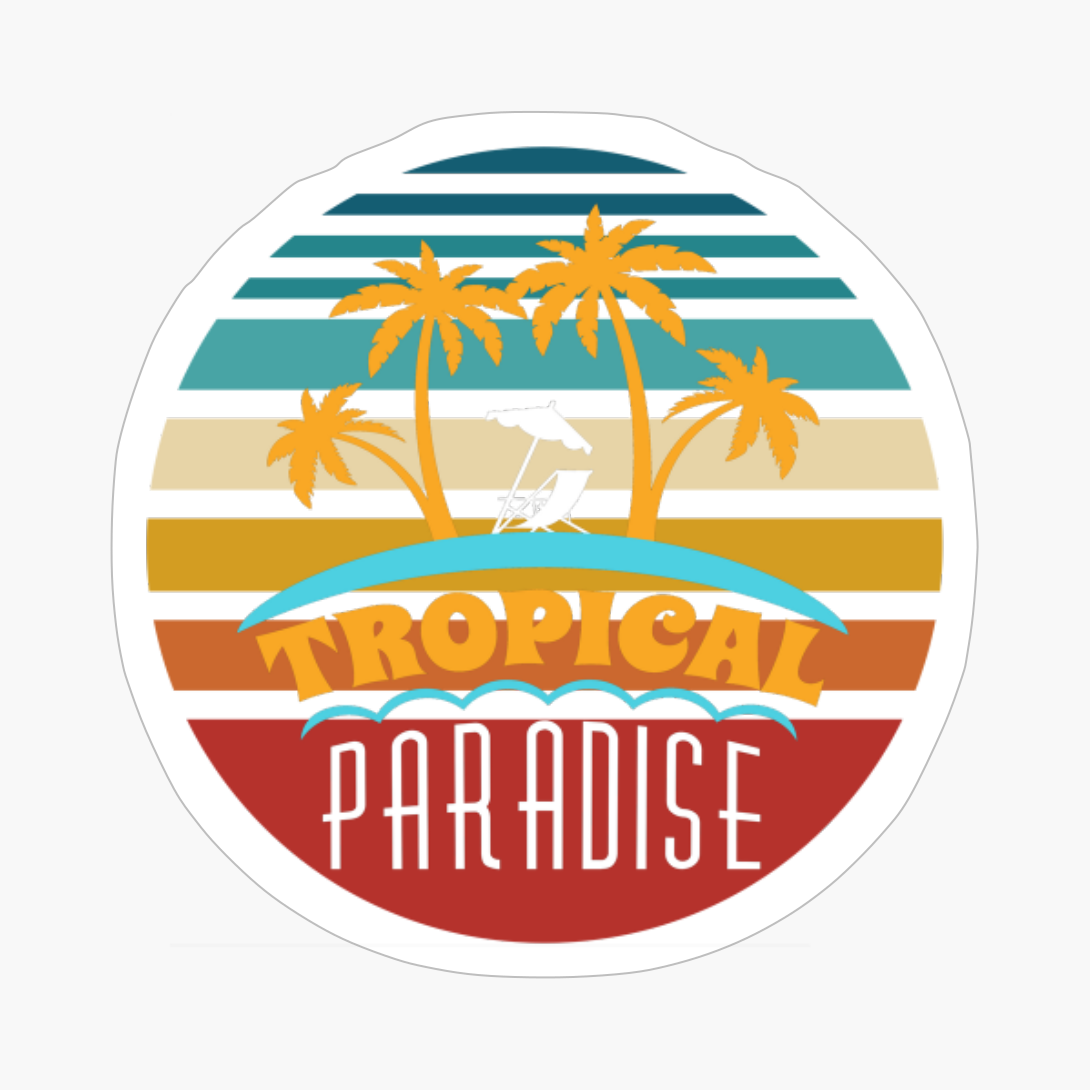 Tropical Paradise Sunset