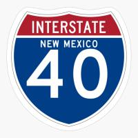 US Interstate I-40 (NM) | United States Interstate Highway Shield Sign