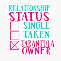 Tarantula Owner Relationship Status Gift