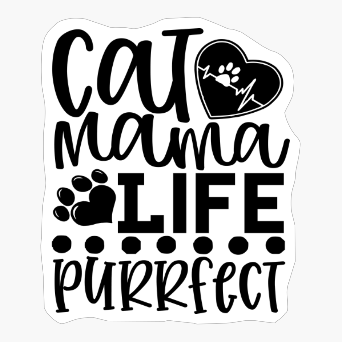 Xmas Cat Mama Santa Cat Lover Cute Christmas Kitty Holiday Cat Pur