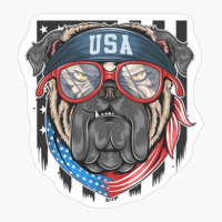 Proud American Bulldog- The Perfect Gift For A Bulldog Lover On 4th Of July!